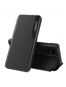JollyFX Eco Leather View Case elegant bookcase typ fallet med stativ för Samsung Galaxy Note 20 Ultra - Svart