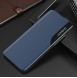 JollyFX Eco Leather View Case elegant bookcase typ fallet med stativ för Samsung Galaxy Note 20 Ultra - Blå
