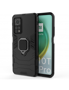 JollyFX Ring Armor Case Kickstand Tough Rugged cover till Xiaomi Mi 10T Pro / Mi 10T - Svart