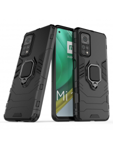 JollyFX Ring Armor Case Kickstand Tough Rugged cover till Xiaomi Mi 10T Pro / Mi 10T - Svart