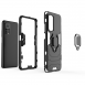 JollyFX Ring Armor Case Kickstand Tough Rugged cover till Xiaomi Mi 10T Pro / Mi 10T - Svart