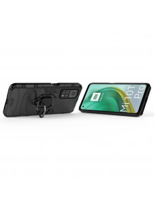 JollyFX Ring Armor Case Kickstand Tough Rugged cover till Xiaomi Mi 10T Pro / Mi 10T - Svart