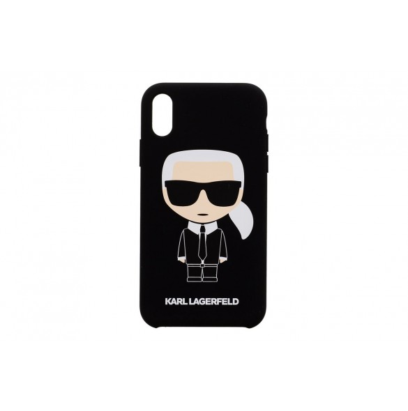 Karl Lagerfeld Iconic Karls huvud KLHCI61SLFKBK iPhone XR - Svart