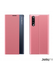 JollyFX Nytt sovfodral Bookcase Type Case med kickstand-funktion för Samsung Galaxy A10 - Rosa