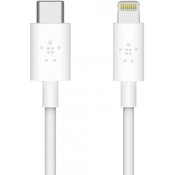 Belkin F8J239BT04 BOOST CHARGE Lightning cable till USB-C - Vit