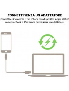 Belkin F8J239BT04 BOOST CHARGE Lightning cable till USB-C - Vit
