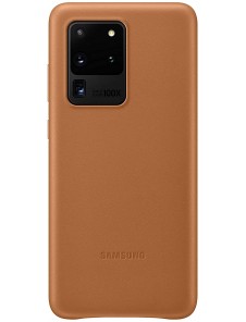 Samsung EF-VG988LAEGEU läderfodral äkta läder väska till Samsung Galaxy S20 Ultra - Brun