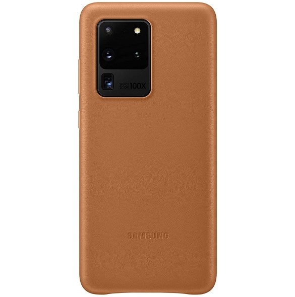 Samsung EF-VG988LAEGEU läderfodral äkta läder väska till Samsung Galaxy S20 Ultra - Brun