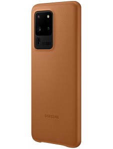 Samsung EF-VG988LAEGEU läderfodral äkta läder väska till Samsung Galaxy S20 Ultra - Brun