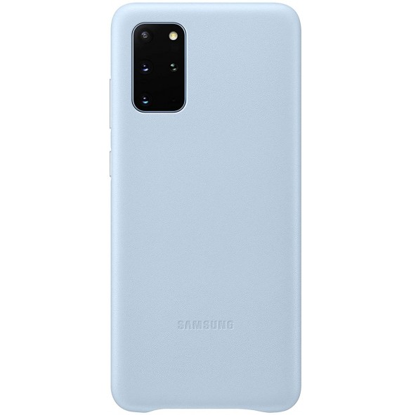 Samsung EF-VG985LLEGEU läderfodral äkta läder väska till Samsung Galaxy S20 Plus - Blå