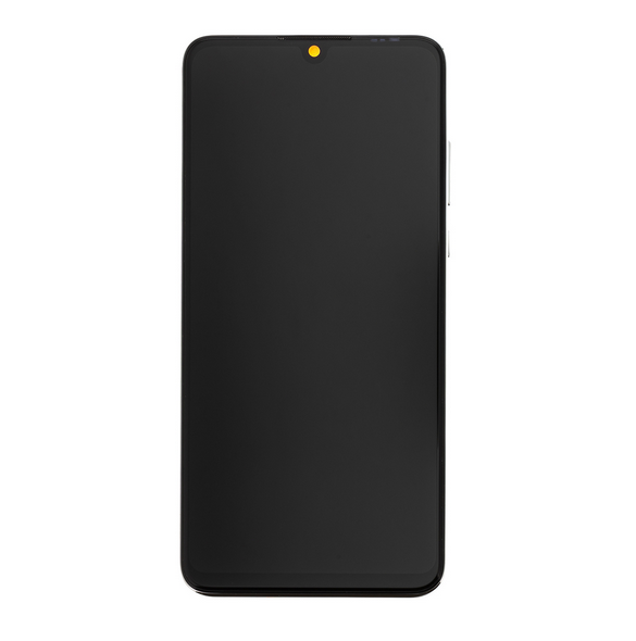 Huawei P30 Lite LCD-skärm + beröringsenhet + frontskal - Vit (för 48MP foto)