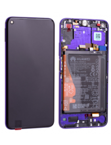 LCD-skärm + pekdon + framskal Huawei Nova 5T - Lila