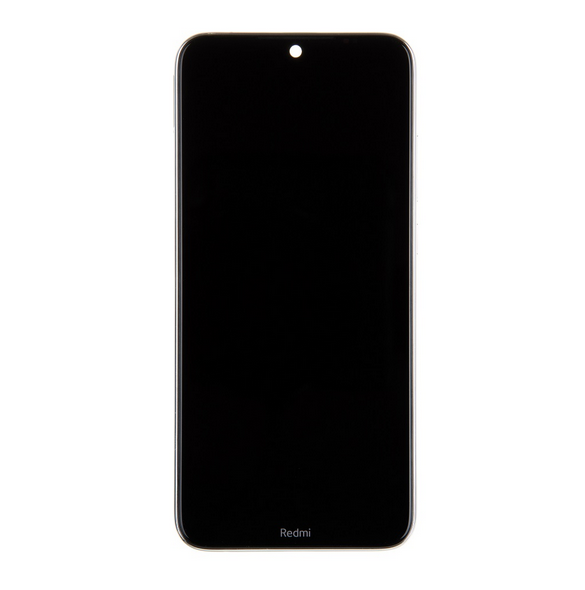 LCD-skärm + pekdon + frontlucka till Xiaomi Redmi Note 8T - Vit (Servicepaket)