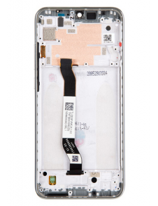 LCD-skärm + pekdon + frontlucka till Xiaomi Redmi Note 8T - Vit (Servicepaket)