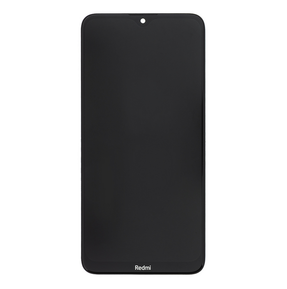LCD-skärm + pekdon + frontlucka till Xiaomi Redmi 8 - Svart (servicepaket)