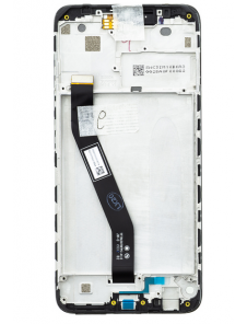 LCD-skärm + pekdon + frontlucka till Xiaomi Redmi 8 - Svart (servicepaket)