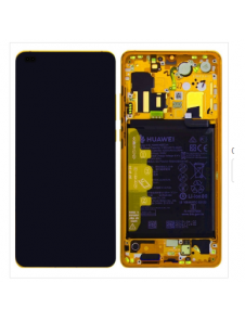 LCD-skärm + pekdon + framskal Huawei P40 - Rodnad guld (servicepaket)