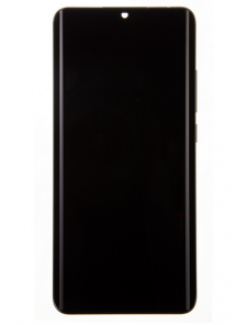 LCD-skärm + pekdon + frontlucka till Xiaomi Mi Note 10 Lite - Midnatt svart (Service Pack)