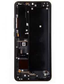 LCD-skärm + pekdon + frontlucka till Xiaomi Mi Note 10 Lite - Midnatt svart (Service Pack)