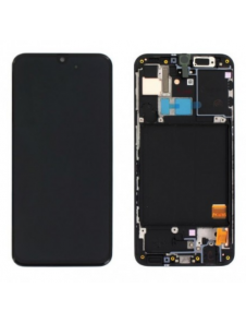 LCD-skärm + Touch-enhet Samsung Galaxy A31 - Svart (Service Pack)