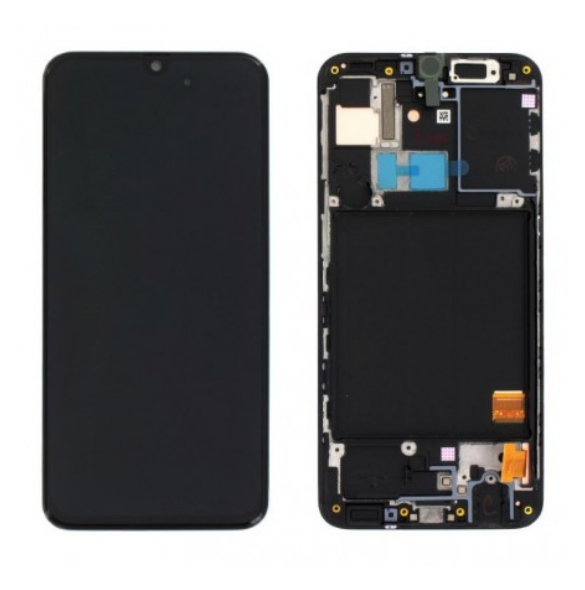 LCD-skärm + Touch-enhet Samsung Galaxy A31 - Svart (Service Pack)