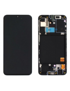 LCD-skärm + Touch-enhet Samsung Galaxy A31 - Svart (Service Pack)