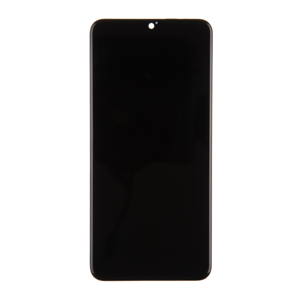 LCD-display + Touch Unit + Framsida för Realme 5 Pro - Svart (Service Pack)
