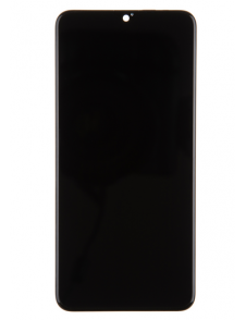 LCD-display + Touch Unit + Framsida för Realme 5 Pro - Svart (Service Pack)