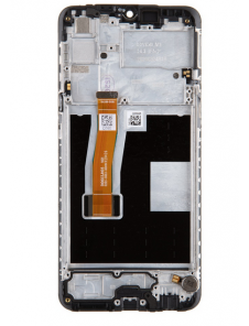 LCD-display + Touch Unit + Framsida för Realme 5 Pro - Svart (Service Pack)