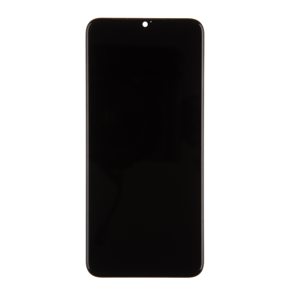 LCD-skärm + pekdon + frontlucka för Realme 6i (servicepaket)