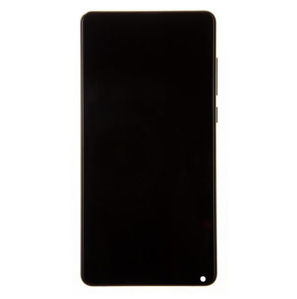 LCD-skärm + pekdon + frontlucka till Xiaomi Mi Mix 2S - Svart (servicepaket)