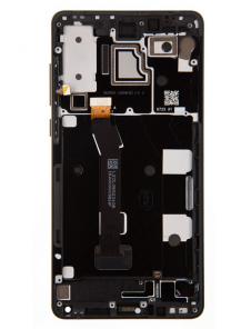 LCD-skärm + pekdon + frontlucka till Xiaomi Mi Mix 2S - Svart (servicepaket)