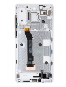 LCD-skärm + pekdon + frontlucka till Xiaomi Mi Mix 2S - Vit (servicepaket)