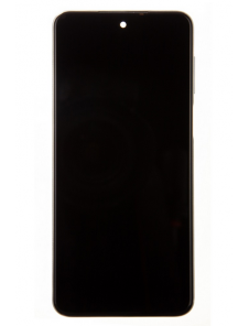 LCD-skärm + pekdon + frontlucka till Xiaomi Redmi Note 9 Pro - Vit (Service Pack)