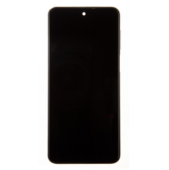 LCD-skärm + pekdon + frontlucka till Xiaomi Redmi Note 9 Pro - Vit (Service Pack)
