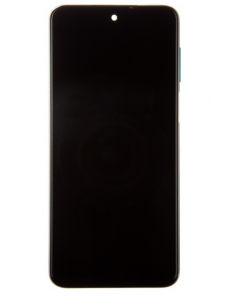 LCD-skärm + pekdon + frontlucka till Xiaomi Redmi Note 9 Pro - Grön (servicepaket)