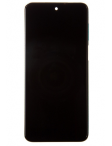LCD-skärm + pekdon + frontlucka till Xiaomi Redmi Note 9 Pro - Grön (servicepaket)