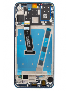 LCD-skärm + pekdon + frontskal till Huawei P30 Lite - Blå (för 48MP foto)