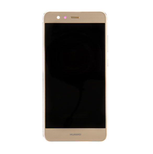 LCD-skärm + beröringsenhet + framsida + batteri Huawei P10 Lite - Guld