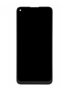 LCD-display + Touch Unit + Front Skal till Motorola G8 - Svart (Service Pack)