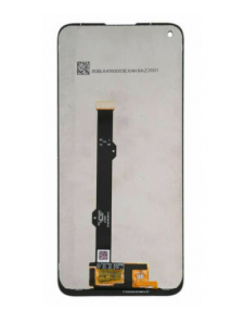 LCD-display + Touch Unit + Front Skal till Motorola G8 - Svart (Service Pack)