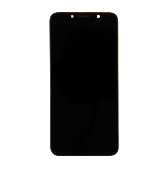 LCD-display + Touch Unit + Framsida Motorola E6 Play - Svart (Service Pack)