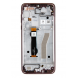 LCD-display + Touch Unit + Front Skal till Motorola G8 Plus - Mörkröd (Service Pack)