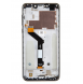 LCD-display + Touch Unit + Front Skal till Motorola One - Svart (Service Pack)