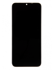 LCD-display + Touch Unit + Front Skal till Motorola G8 Power Lite - Svart (Service Pack)