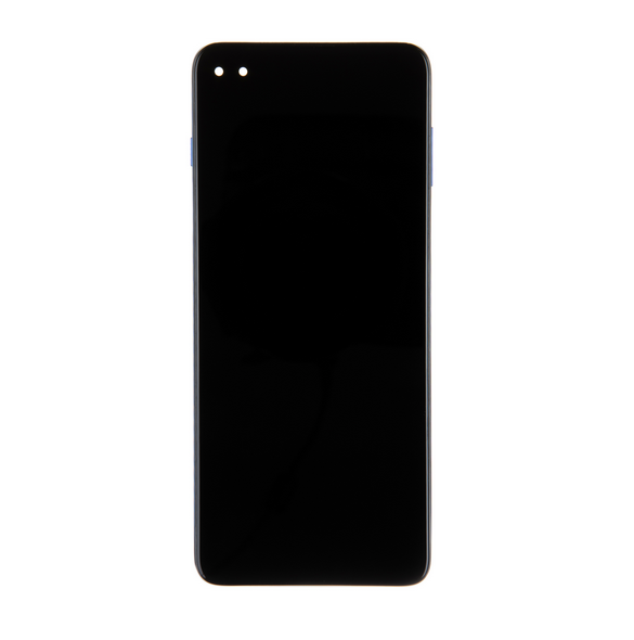 LCD-display + Touch Unit + Front Skal till Motorola G 5G Plus - Blå (Service Pack)