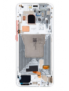 LCD-skärm + pekdon + frontlucka till Xiaomi Poco F2 Pro - Fantomvit (Service Pack)