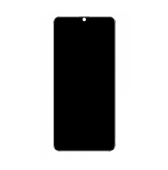 LCD-display + Touch Unit + Framsida för Realme X2 Pro - Neptun blå (Service Pack)