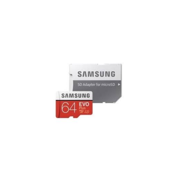 MicroSDXC 64GB EVO Plus Samsung Class 10 med adapter