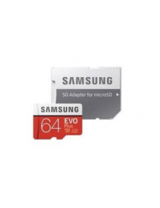 MicroSDXC 64GB EVO Plus Samsung Class 10 med adapter